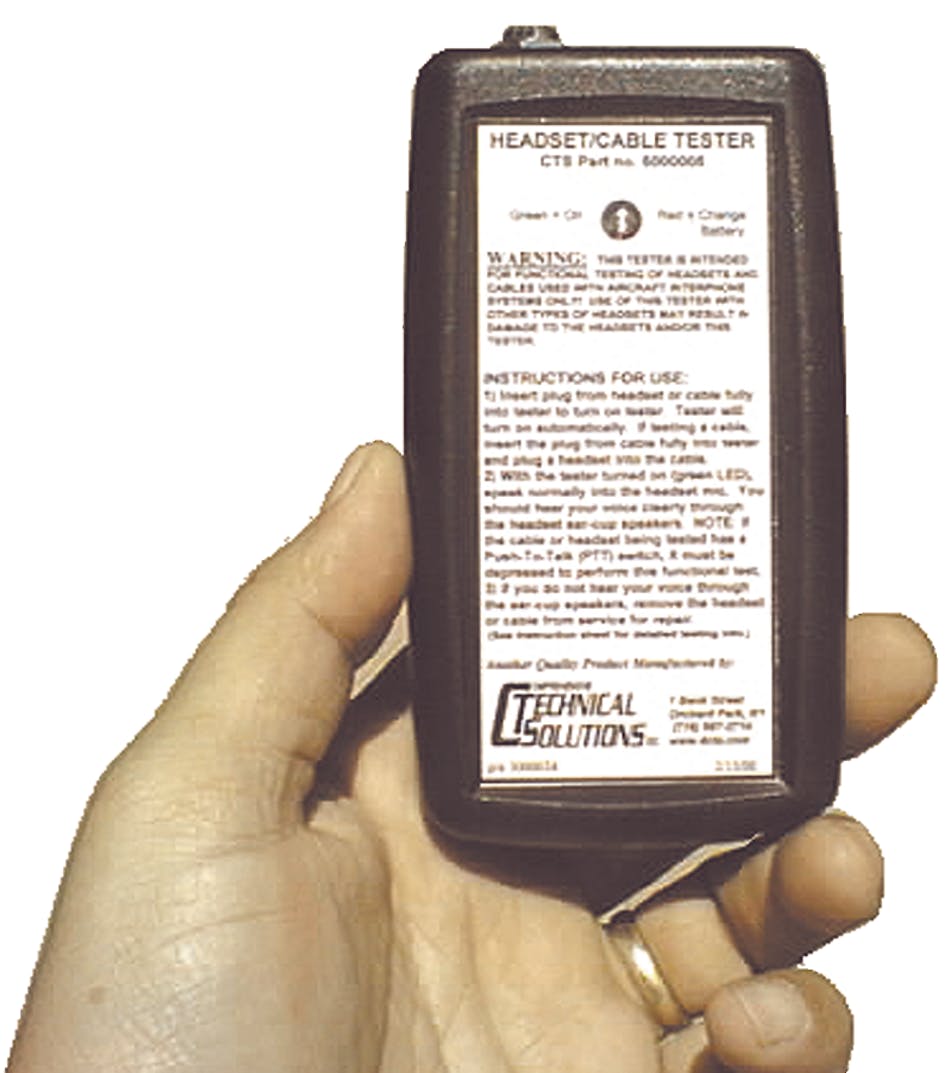 Headset Tester Aviation Pros