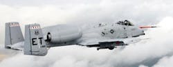 An A-10C Thunderbolt II from Eglin Air Force Base, FL, was flown along the coast of Florida in March, powered solely by a biomass-derived jet fuel blend. The A-10 was fueled with a 50/50 blend of Hydrotreated Renewable Jet and JP-8. Photo courtesy of U.S. Air Force Senior Master Sgt. Joy Josephson. An A-10C Thunderbolt II from Eglin Air Force Base, FL, was flown along the coast of Florida in March, powered solely by a biomass-derived jet fuel blend. The A-10 was fueled with a 50/50 blend of Hydrotreated Renewable Jet and JP-8. Photo courtesy of U.S. Air Force Senior Master Sgt. Joy Josephson.