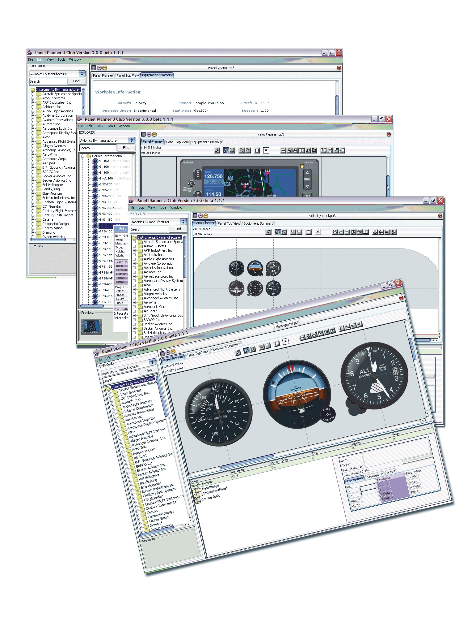 Instrument panel software Aviation Pros