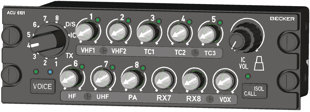 ACU6101 cabin audio control panel Aviation Pros