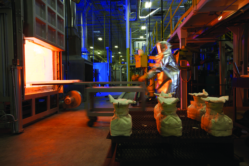 Chromalloy Casting's furnace. Photo courtesy of Chromalloy.