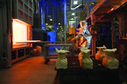 Chromalloy Casting's furnace. Photo courtesy of Chromalloy. Chromalloy Casting's furnace. Photo courtesy of Chromalloy.