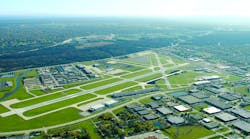 Some 300 aircraft are based on the field and approximately 200,000 take-offs and landings occur annually at Chicago Executive Airport.Some 300 aircraft are based on the field and approximately 200,000 take-offs and landings occur annually at Chicago Executive Airport.