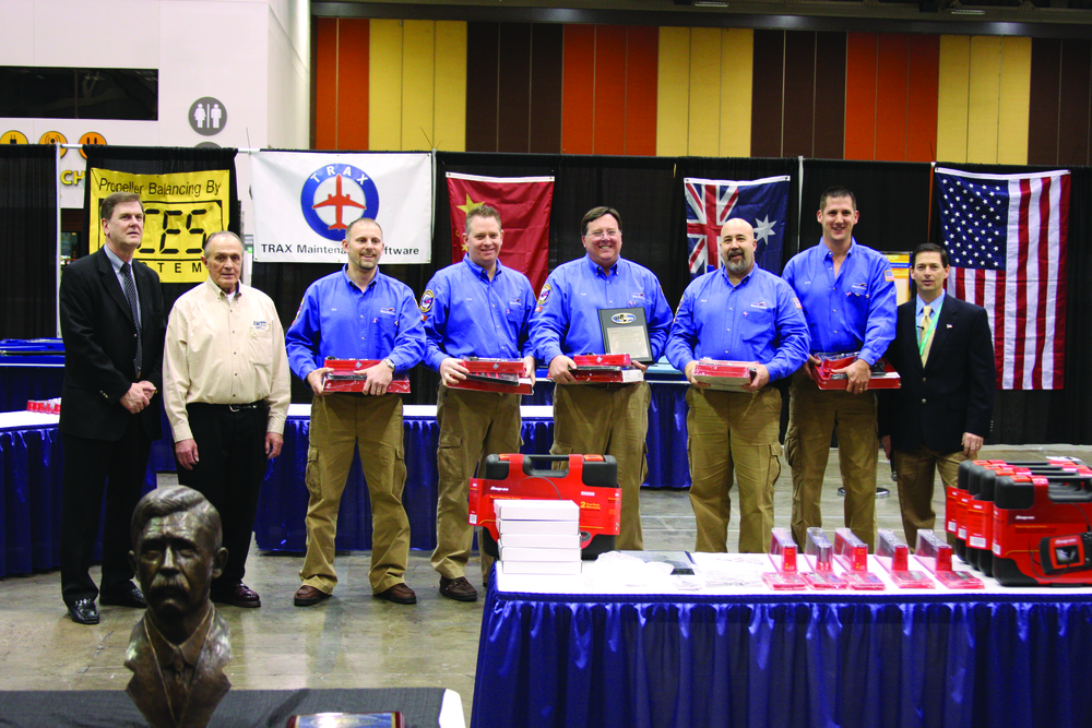 Southwest Airlines won first place in the Commercial category at the 2011 AMTSociety Maintenance Skills Competition in Las Vegas. Photo courtesy of Russ Cannon.