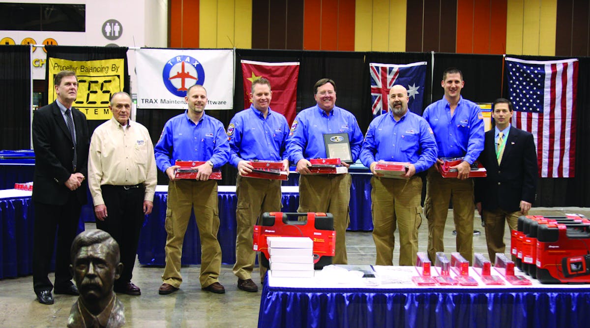 Southwest Airlines won first place in the Commercial category at the 2011 AMTSociety Maintenance Skills Competition in Las Vegas. Photo courtesy of Russ Cannon.