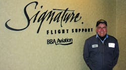 Bob Schaeppi, line operations supervisor at Signature Flight Support in St. Paul
