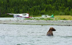 The de Havilland DHC-2 Beaver aircraft powered by R-985 radial engines in Alaska. Photo courtesy of Robert Scholl, www.schollphoto.com. The de Havilland DHC-2 Beaver aircraft powered by R-985 radial engines in Alaska. Photo courtesy of Robert Scholl, www.schollphoto.com.