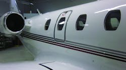 Passenger cabin windows on a Cessna Citation III aircraft. Photos courtesy of Signature TECHNICAir - STP.