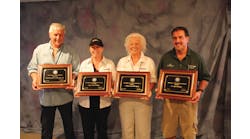2011 National GA Award Winners: Russ Callender, Avionics Technician of the Year; Judy Ann Phelps, Certified Flight Instructor of the Year; Vicki Lynn Sherman, FAASTeam, Representative of the Year; and Joe Morales, AMT of the Year.