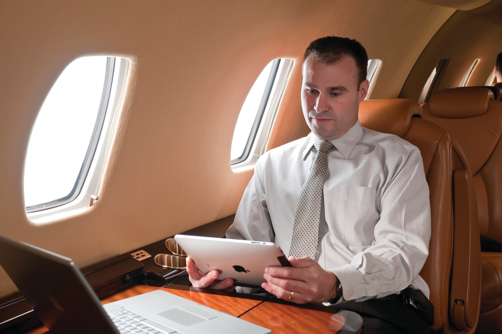 Cessna XLS+ equipped with high-speed Internet, employing the latest 3G mobile wireless technology.
