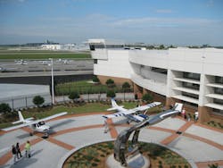The complex consists of three buildings ... a 15,000-square-foot flight maintenance hangar where ERAU maintains its fleet, a 38,800-square-foot operations building that includes a tower for ramp control, and a new 48,680-square-foot aviation maintenance sciences building.