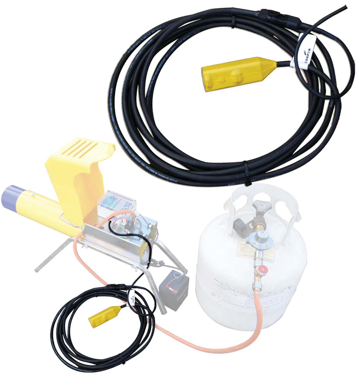 Ondemand propane cannon firing From Sutton Agricultural Enterprises