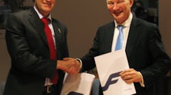 Per H. Utnegaard, CEO and President of the Swissport Group and Mika Vehvil&auml;inen, CEO of Finnair
