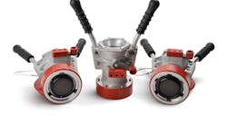 Meggitt's new 145 series pressure refueling nozzles are lighter in weight, but will still stand up to common, demanding fuelling conditions. Meggitt's new 145 series pressure refueling nozzles are lighter in weight, but will still stand up to common, demanding fuelling conditions.