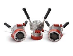 Meggitt's new 145 series pressure refueling nozzles are lighter in weight, but will still stand up to common, demanding fuelling conditions. Meggitt's new 145 series pressure refueling nozzles are lighter in weight, but will still stand up to common, demanding fuelling conditions.