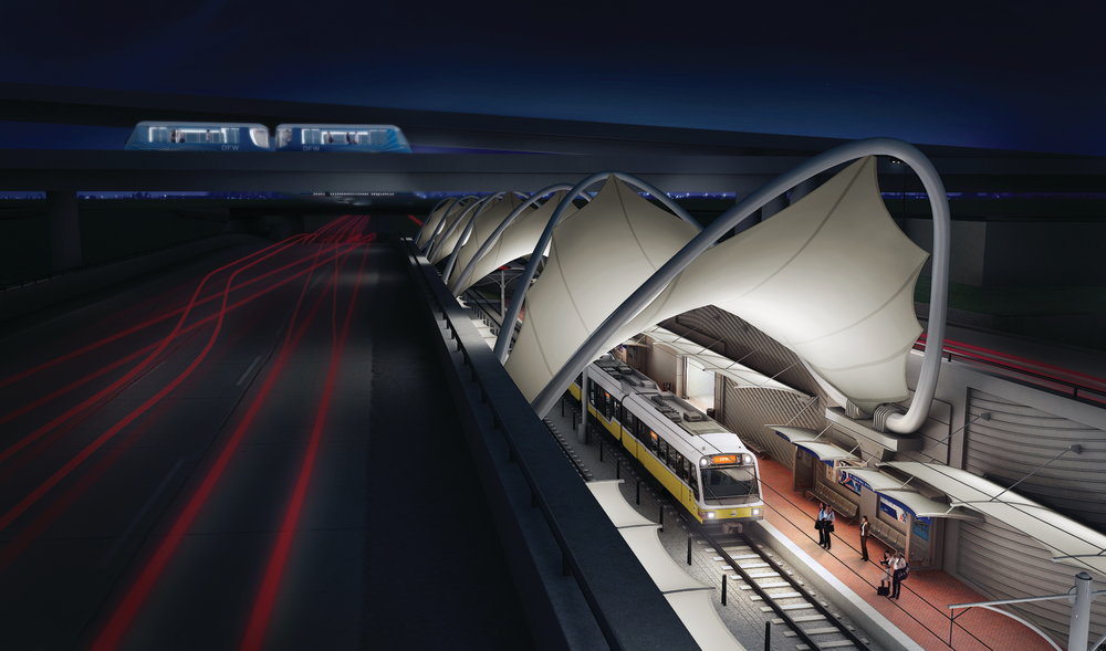 DFW will soon connect to transit systems out of Ft. Worth and Dallas.