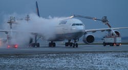 EFM, Munich Airport's deicing service, deiced a total of 11,637 aircraft during the winter season of 2010/2011. More than 93 percent of the deicing was done at the airport's remote deicing pads. EFM, Munich Airport's deicing service, deiced a total of 11,637 aircraft during the winter season of 2010/2011. More than 93 percent of the deicing was done at the airport's remote deicing pads.