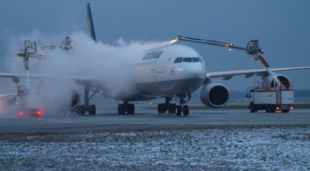 EFM, Munich Airport&apos;s deicing service, deiced a total of 11,637 aircraft during the winter season of 2010/2011. More than 93 percent of the deicing was done at the airport&apos;s remote deicing pads.