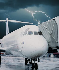When severe weather and the threat of lightning send ground crews indoors, an automated docking system continues to identify available gates and allows pilots to self-park at the gate. When severe weather and the threat of lightning send ground crews indoors, an automated docking system continues to identify available gates and allows pilots to self-park at the gate.