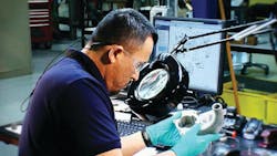 Inspection of individual piece parts during the overhaul process is a critical step.