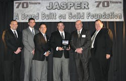 The associates of the Houston Branch are as follows (pictured left to right): Brian Flanagan - Outside Sales Representative (OSR) Matt Miller - OSR Steve Beltran - OSR David Eschbach - Houston Branch Manager Ken Williamson - JASPER Regional Manager Ed Nesbitt - OSR The associates of the Houston Branch are as follows (pictured left to right): Brian Flanagan - Outside Sales Representative (OSR) Matt Miller - OSR Steve Beltran - OSR David Eschbach - Houston Branch Manager Ken Williamson - JASPER Regional Manager Ed Nesbitt - OSR