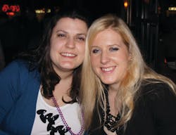 Tara Ely (right) and the publisher at one of the evening events at Schedulers & Dispatchers in San Diego. Tara Ely (right) and the publisher at one of the evening events at Schedulers & Dispatchers in San Diego.