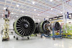 GE Aviation&apos;s 1000th GE90-115B engine is completed at the GE Aviation Peebles, Ohio facility.