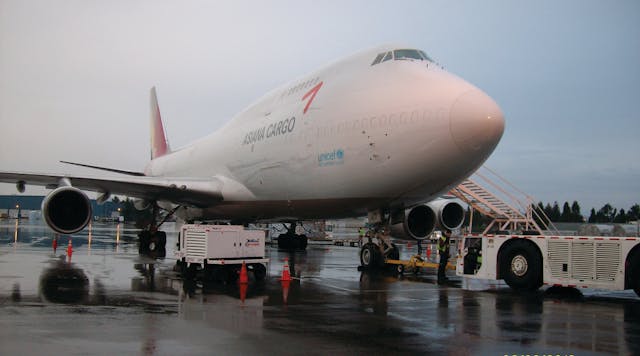 Matheson Flight Extenders won its first international contract last year to provide ground handling service to Asiana Airlines three weekly cargo flights at Portland, OR.