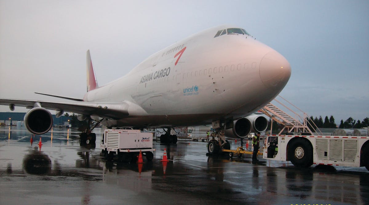 Matheson Flight Extenders won its first international contract last year to provide ground handling service to Asiana Airlines three weekly cargo flights at Portland, OR.
