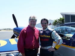 Don Campion welcomes Michael Goulian to Banyan Air Service at FXE. Michael is an American aviator who raced in the Red Bull Air Race World Series and will be performing at the Lauderdale Air Show in the EXTRA 330SC sponsored by Goodyear. Don Campion welcomes Michael Goulian to Banyan Air Service at FXE. Michael is an American aviator who raced in the Red Bull Air Race World Series and will be performing at the Lauderdale Air Show in the EXTRA 330SC sponsored by Goodyear.