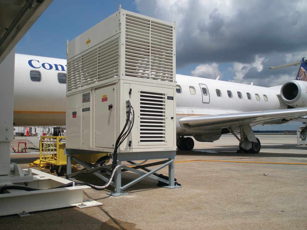 This 20-ton Point-Of-Use PCA Unit can be mounted in various ways on a passenger bridge, but also can be installed on a stand or cart.