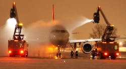 New airports with 10,000 annual departures located in certain cold climate zones are required to collect 60 percent of aircraft deicing fluid after deicing