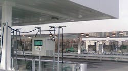 AeroVironment will install its eGSE fast charge systems, like these shown at the Philadelphia International Airport, at the Seattle-Tacoma International Airport.