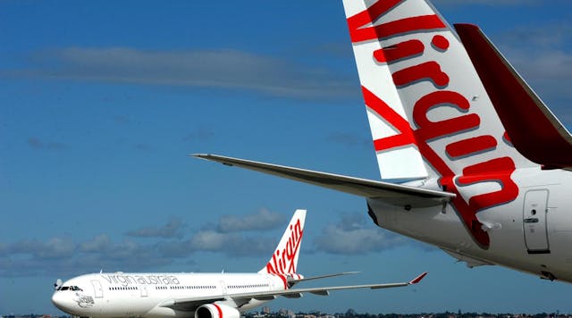 Airline&apos;s initial trial with the biodiesel blend will power a baggage tug and a pushback at Brisbane Airport over an eight-week period.