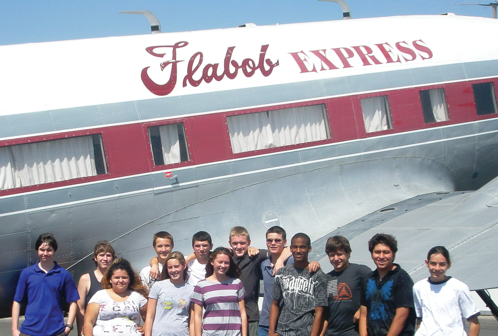 Members of The Aviators Club, an extra-curricular group at Flabob Airport Preparatory Academy will be flying to AirVenture this summer.