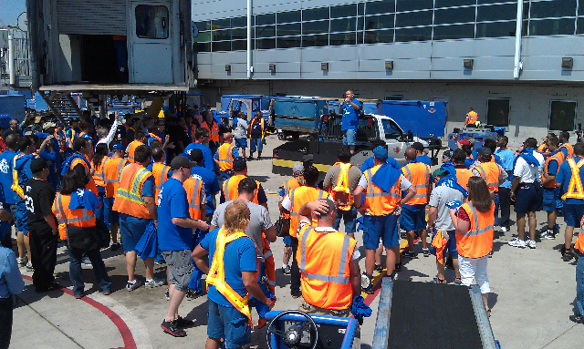 The Transport Workers Union, which represents 8,400 Southwest ground support employees, says Southwest wants to outsource 20 percent of its ground support staff. The airlines says both sides are still currently in negotiations and no outsourcing plan is set.