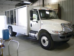 Premier's plant is farther north than even the well-known 'frozen tundra' of Green Bay, WI, giving it a suitably harsh testing ground for its finished trucks. Premier's plant is farther north than even the well-known 'frozen tundra' of Green Bay, WI, giving it a suitably harsh testing ground for its finished trucks.