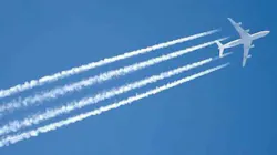 Contrail Fourengined Airplane 10753901 Contrail Fourengined Airplane 10753901