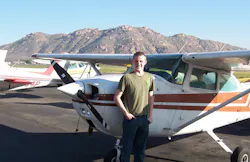 Jonathan Deming chose to take up flying before getting his driver’s license. Jonathan Deming chose to take up flying before getting his driver’s license.