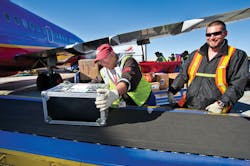 Southwest Airlines' Cargo Companion device can monitor shipments not only in the air, but on the ground and right up to delivery. Southwest Airlines' Cargo Companion device can monitor shipments not only in the air, but on the ground and right up to delivery.