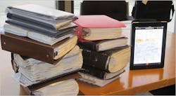 An Electronic Flight Bag reduces or replaces paper-based reference material and manuals often found in a pilot's carry-on kitbag. Removing the 35-pound kitbag from each American Airlines plane will save an estimated $1.2 million of fuel annually based on current fuel prices. An Electronic Flight Bag reduces or replaces paper-based reference material and manuals often found in a pilot's carry-on kitbag. Removing the 35-pound kitbag from each American Airlines plane will save an estimated $1.2 million of fuel annually based on current fuel prices.