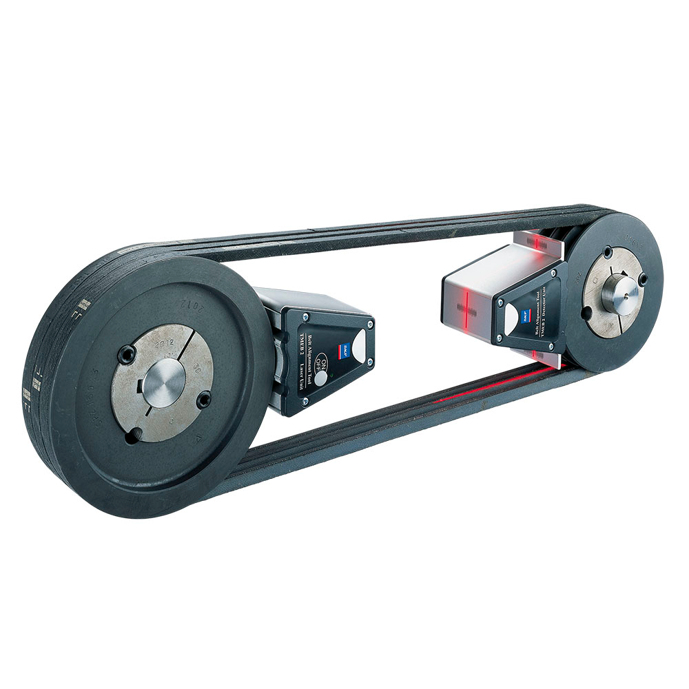 Laser belt alignment tools such as the SKF TMEB 2 are able to identify alignment problems that can cause increased wear and unplanned downtime on HVAC and other belt-driven equipment.