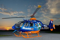 ShandsCair is one of Med-Trans&apos; newest partners and this is one its newest EC135s. The ShandsCair flight program is the air medical and critical care transport system of Shands at the University of Florida. The flight program is celebrating its 30th anniversary this year.