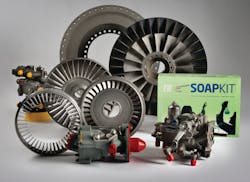 International Turbine Service (ITS), a BBA Aviation Engine Repair and Overhaul (ERO) company, has expanded its service offering with the inclusion of SOAP Kits from Jet-Care&circledR;. ITS is a major provider of new and serviceable engine spare parts and exchange items for business and general aviation turbine aircraft. SOAP Kits are required for TFE731 operators and available for a broad range of turboprop and fanjet engines used in business and general aviation.