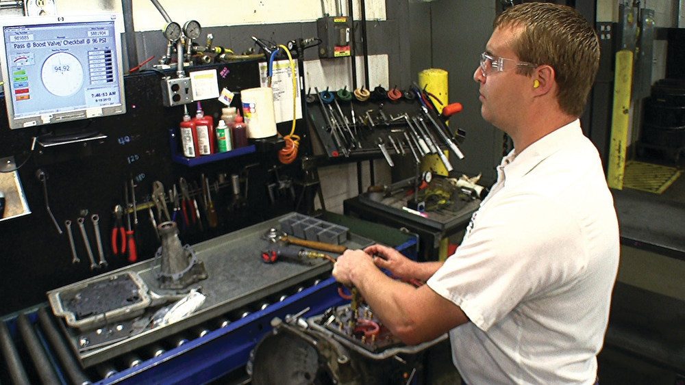 During JASPER&rsquo;s remanufacturing process, each transmission is given an identification number. As the transmission is assembled, the identification number is typed into the hydraulic clutch test software, allowing the software to pull the correct test for the transmission.