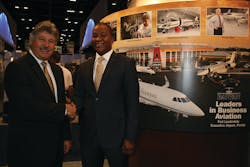 Don Campion, President Banyan Air Service (based at Fort Lauderdale Executive Airport) Segun Demuren, Managing Director/CEO Evergreen Apple Nigeria Don Campion, President Banyan Air Service (based at Fort Lauderdale Executive Airport) Segun Demuren, Managing Director/CEO Evergreen Apple Nigeria