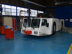 The factory turns out up to 250 tractors a year. The factory turns out up to 250 tractors a year.