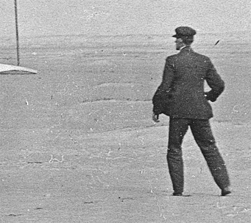 Wilbur Wright, history's first ramp agent.