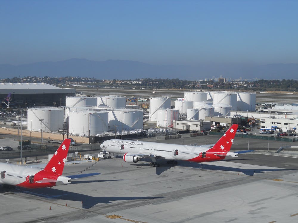 In 1985, airlines formed a California Mutual Benefit Corporation to purchase the oil company facilities on LAX, lease the property and rights-of-way from the airport authority, finance the acquisitions and improvements, and manage the fuel infrastructure and operations.