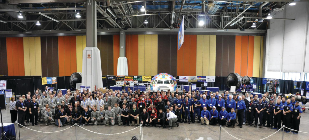 The winning teams from AMTSociety's 2012 Maintenance Skills Competition.